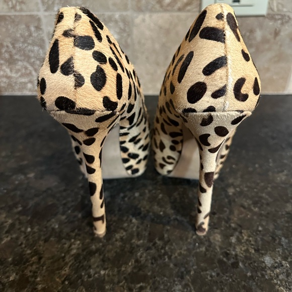Steve Madden Animal Print Spiked Heels - Picture 3 of 6